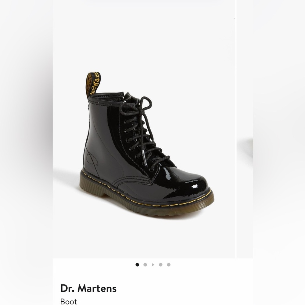 Dr. Martens Glossy Black Lace-Up Boots